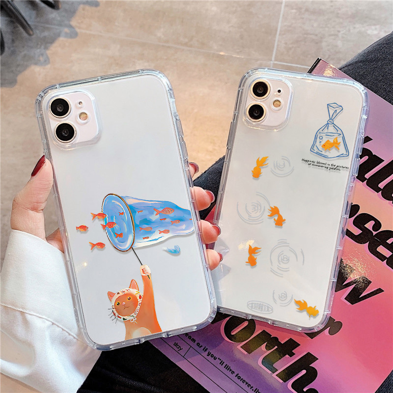 Phone Cases Iphone 14 - Lovely Fishes Clear Phone Case For
