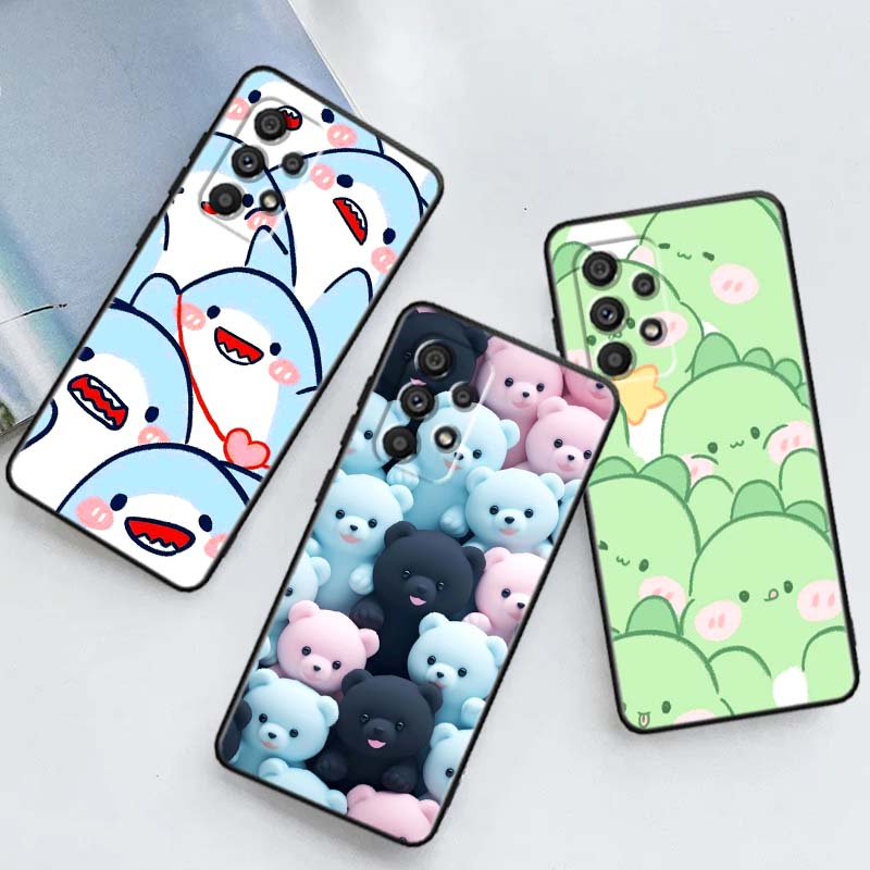 Phone Cases Samsung A14 - Cartoon Animals Cute Phone Case For