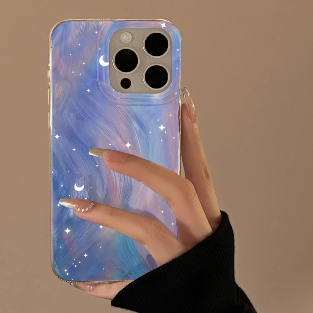 Phone Cases Iphone 14 - Fashion Glitter Starry Gradient Phone Case