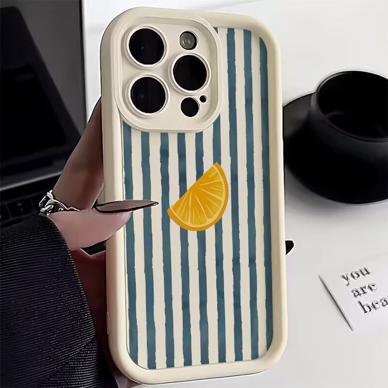Phone Cases Bulk - Striped Lemon Slice Pattern Phone Case