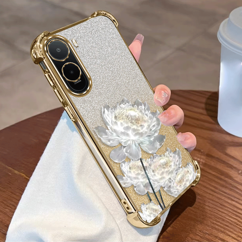 Glitter Shockproof Case - Glitter Plating Cover For Xiaomi Poco