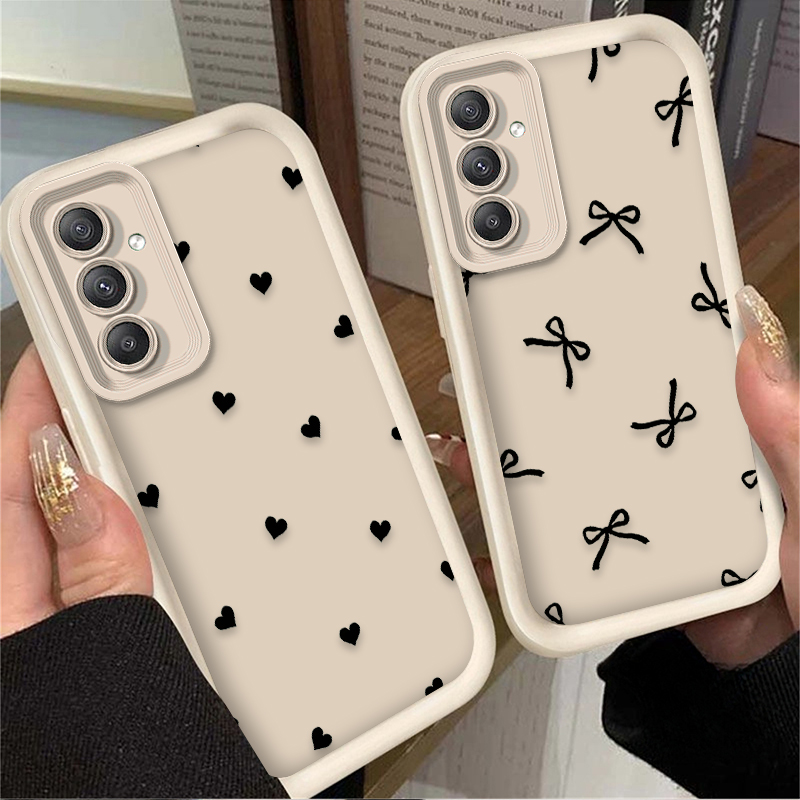 Black Love Heart Bowknot Case  - Phone Cases For Samsung 评论和价格