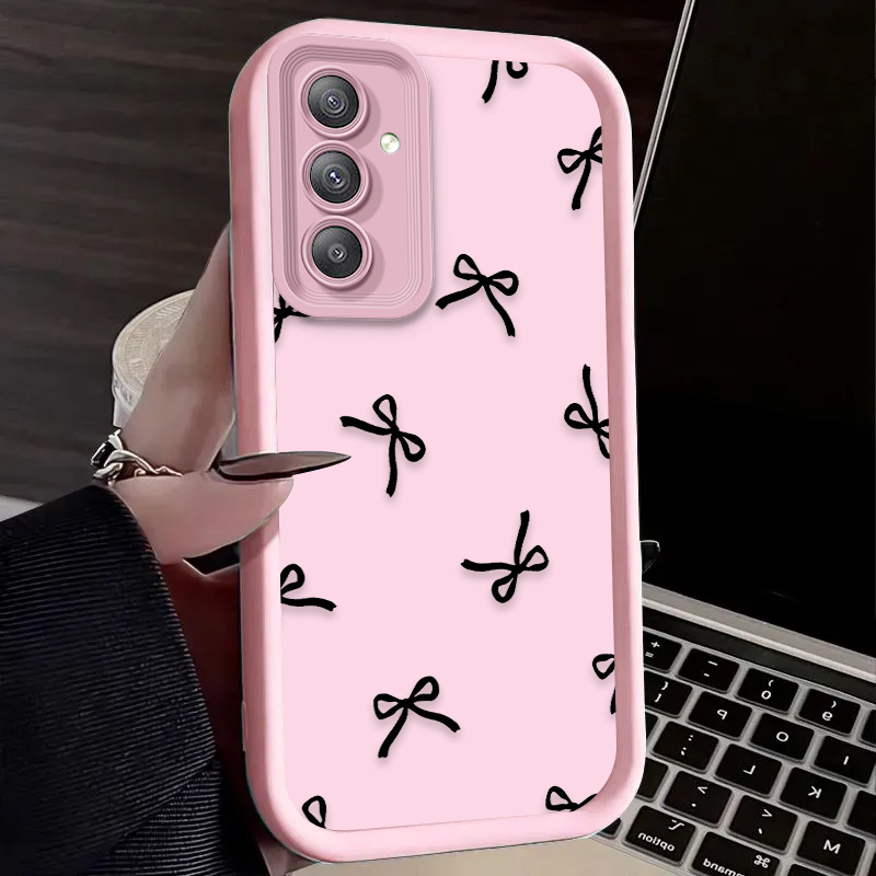 Black Love Heart Bowknot Case  - Phone Cases For Samsung 评论和价格