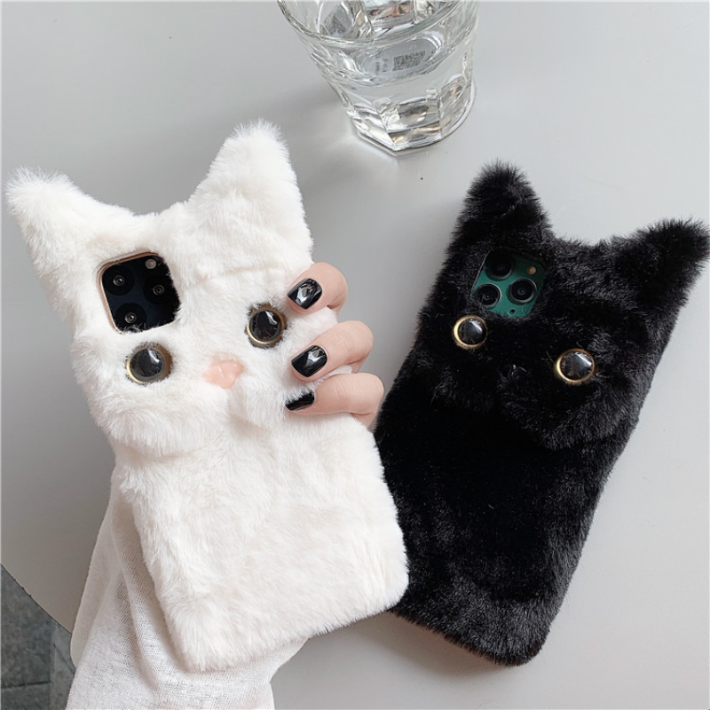 3D Cute Cartoon Cat Furry Plus - Phone Cases Iphone 14 评论和价格