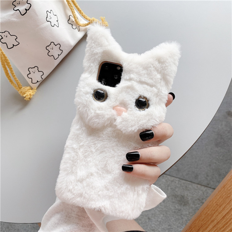 3D Cute Cartoon Cat Furry Plus - Phone Cases Iphone 14 评论和价格