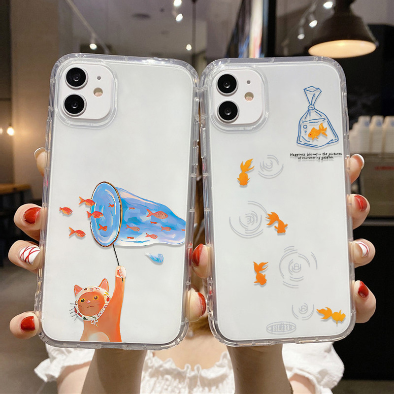 Lovely Fishes Clear Phone Case - Phone Cases Iphone 14 评论和价格
