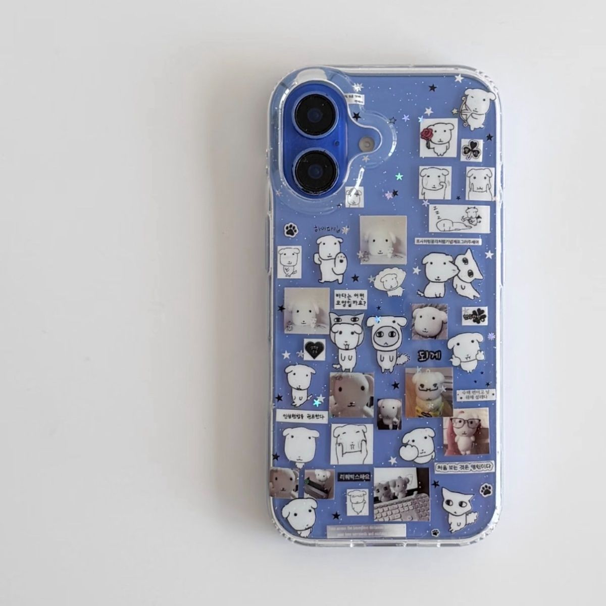 Kawaii Puppy Illustration Glit - Glitter Shockproof Case 评论和价格