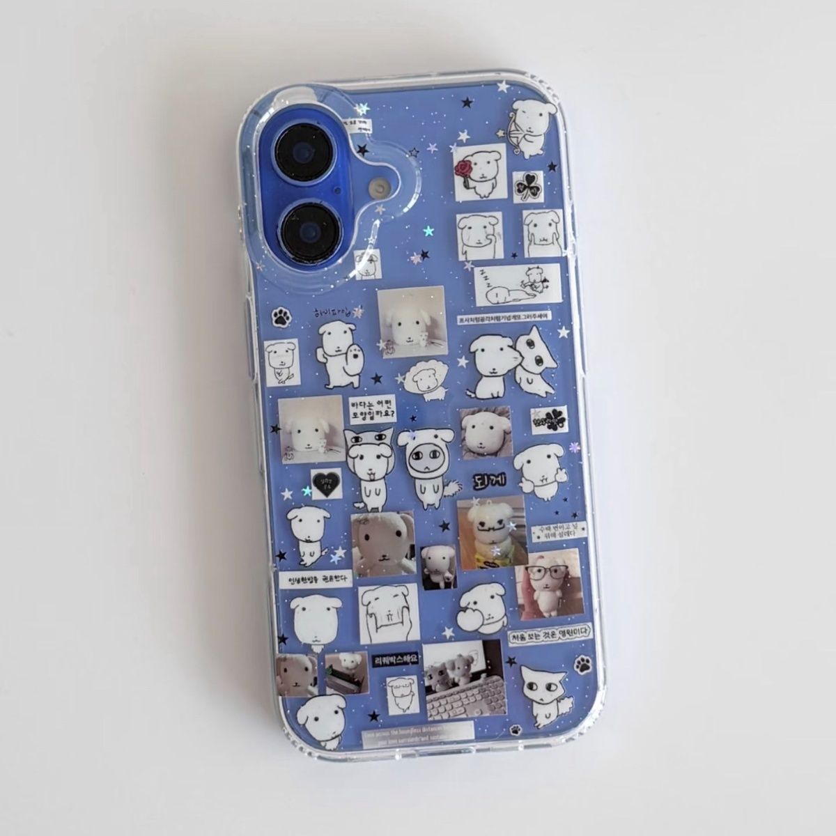 Kawaii Puppy Illustration Glit - Glitter Shockproof Case 评论和价格