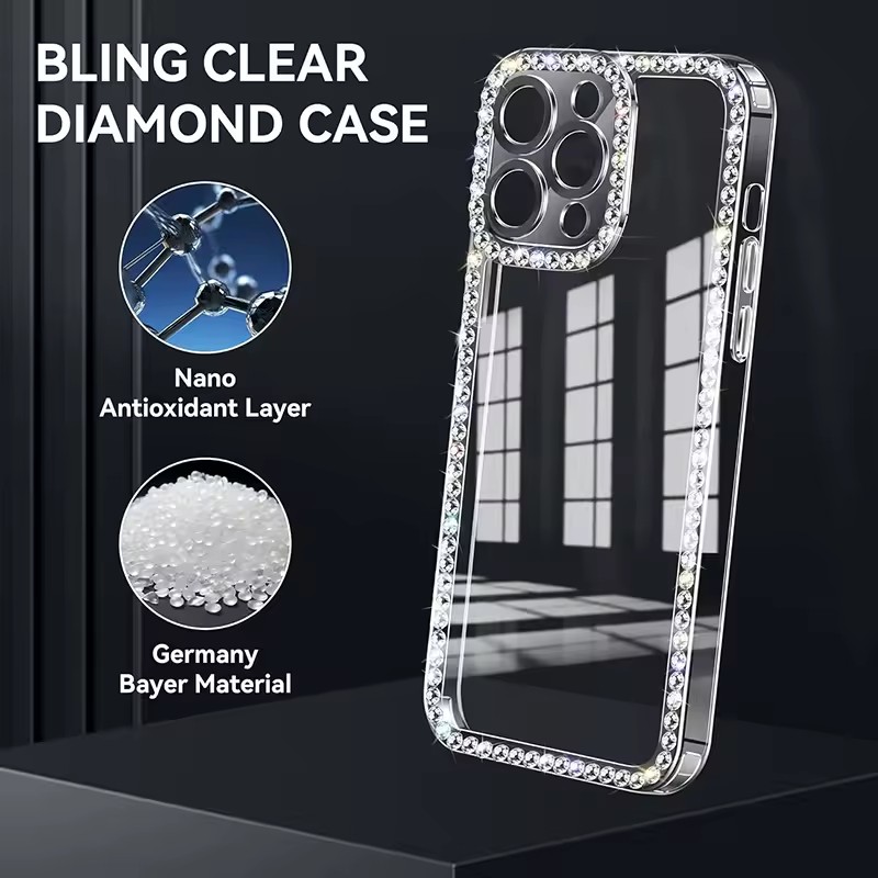 Glitter Bling Diamond Clear Ph - Phone Cases Loopy 评论和价格