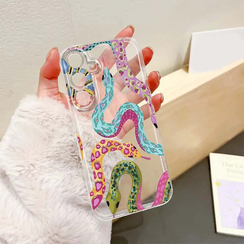 Colorful Gluttonous Snake For  - Phone Cases Samsung A14 评论和价格