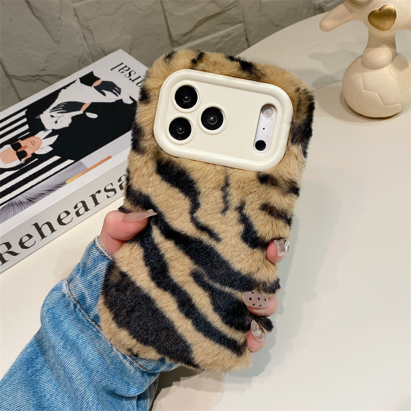 Luxury Zebra Pattern Fluffy Pl - Phone Cases Iphone 14 评论和价格