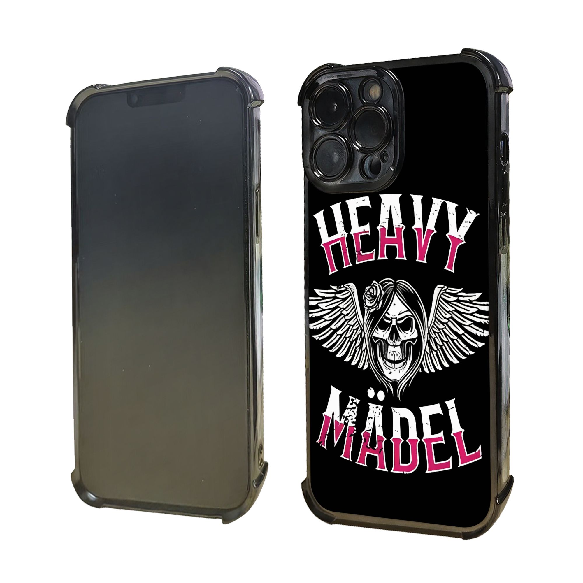 Skull Biker Girl Female Woman  - Phone Cases Metal 评论和价格
