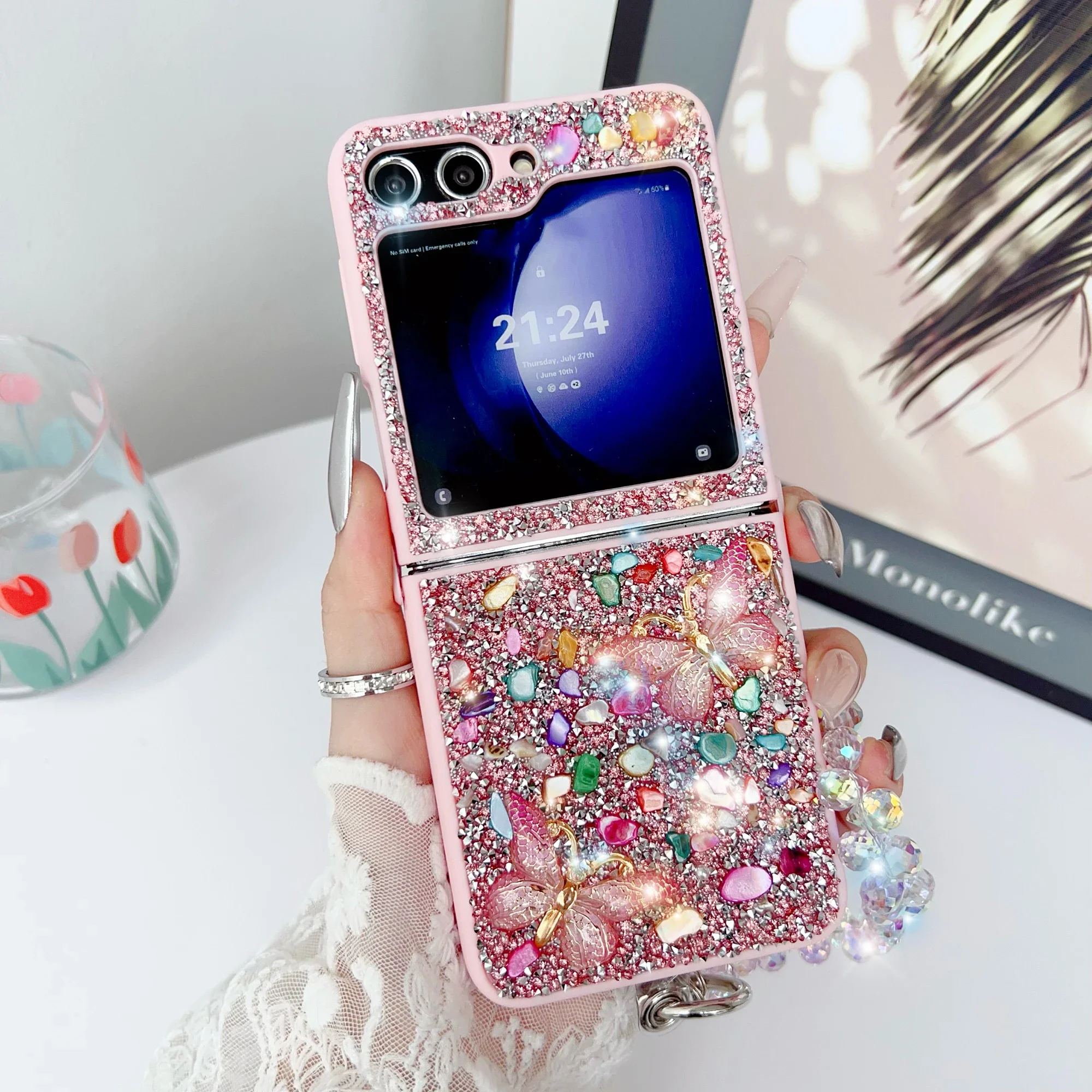 Luxury Glitter Phone Case For  - Phone Cases With Loop 评论和价格