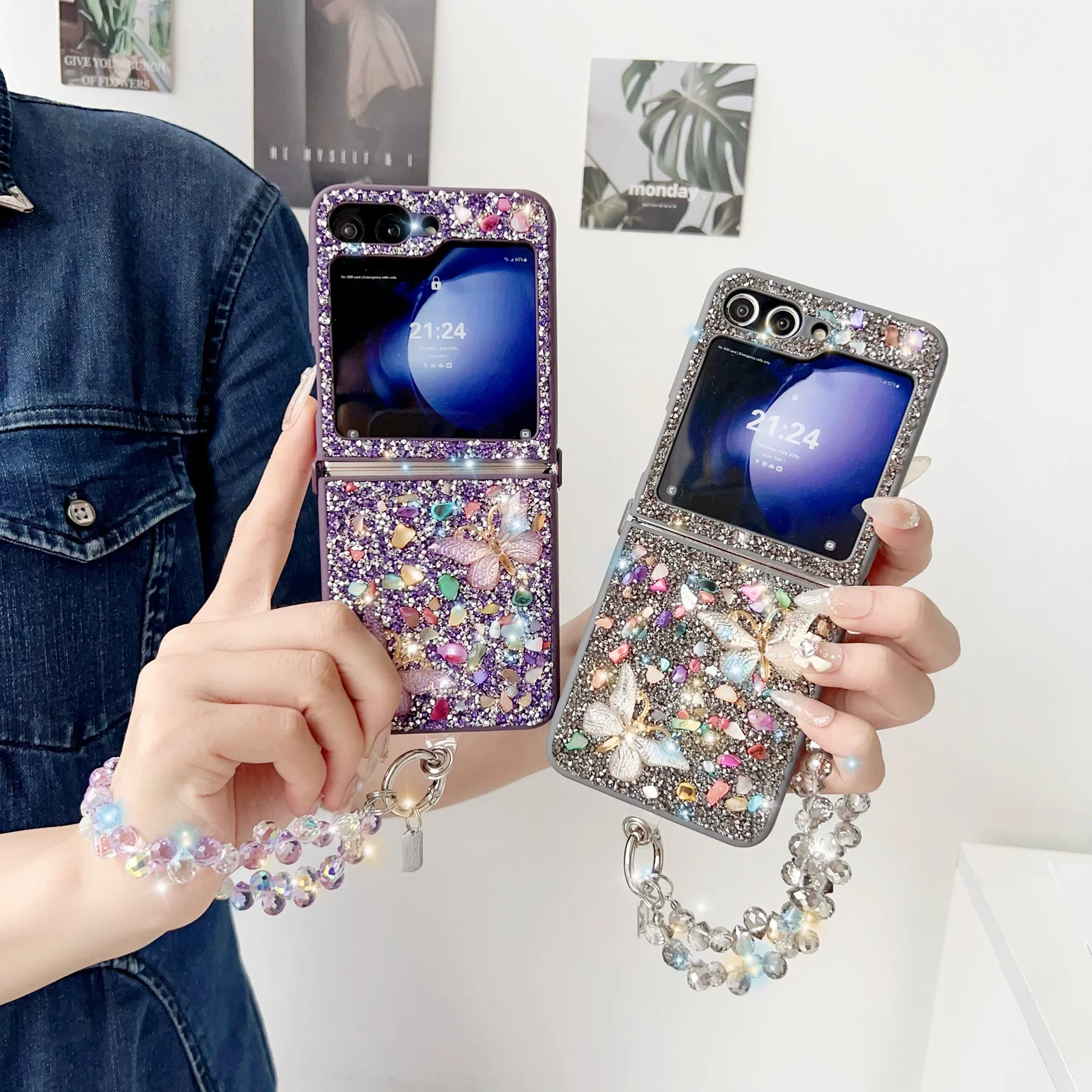 Luxury Glitter Phone Case For  - Phone Cases With Loop 评论和价格