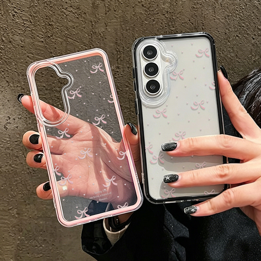 Cute Pink Bow Soft Phone Case  - Phone Cases Quality 评论和价格