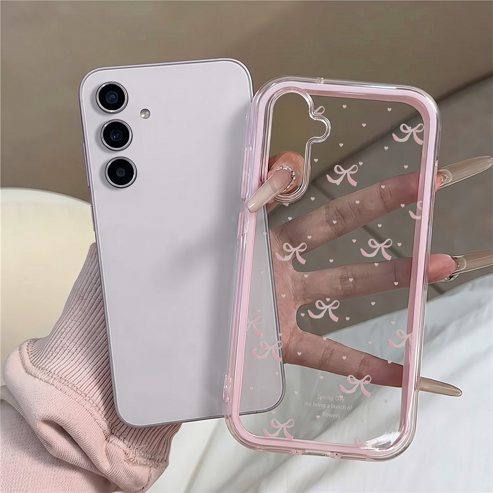 Cute Pink Bow Soft Phone Case  - Phone Cases Quality 评论和价格