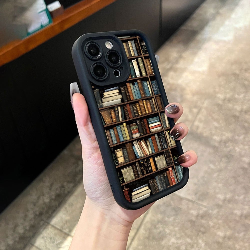 Book Shelf Creative Pattern Ph - Phone Cases Bulk 评论和价格
