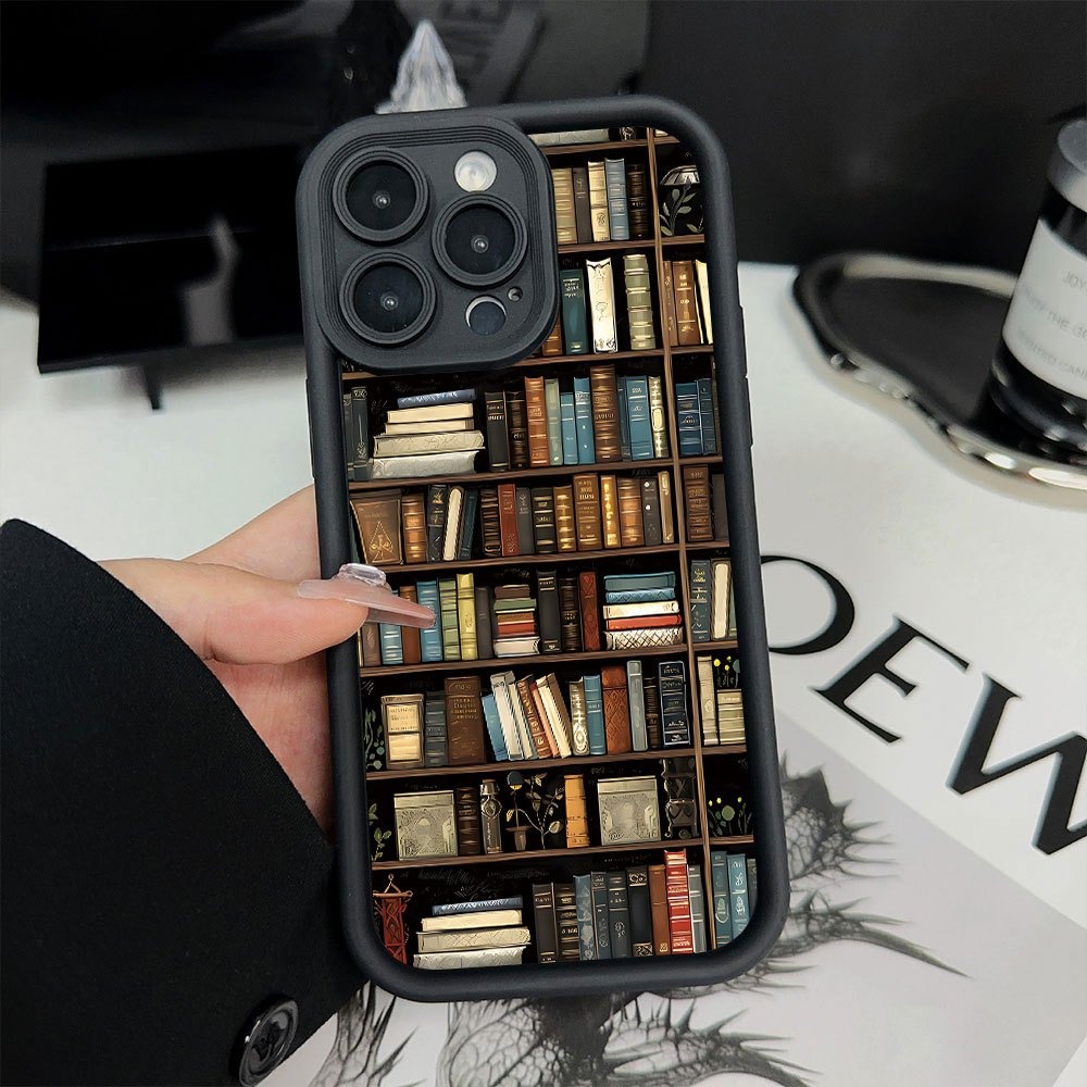 Book Shelf Creative Pattern Ph - Phone Cases Bulk 评论和价格