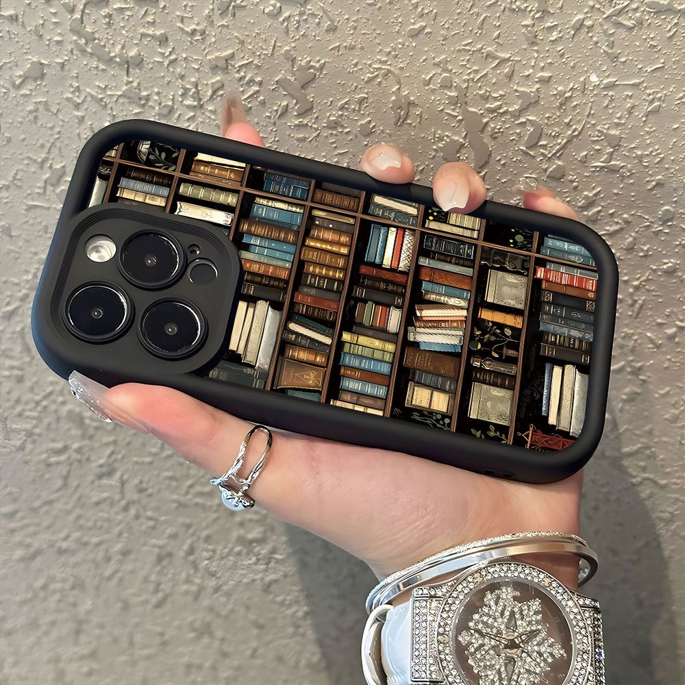 Book Shelf Creative Pattern Ph - Phone Cases Bulk 评论和价格