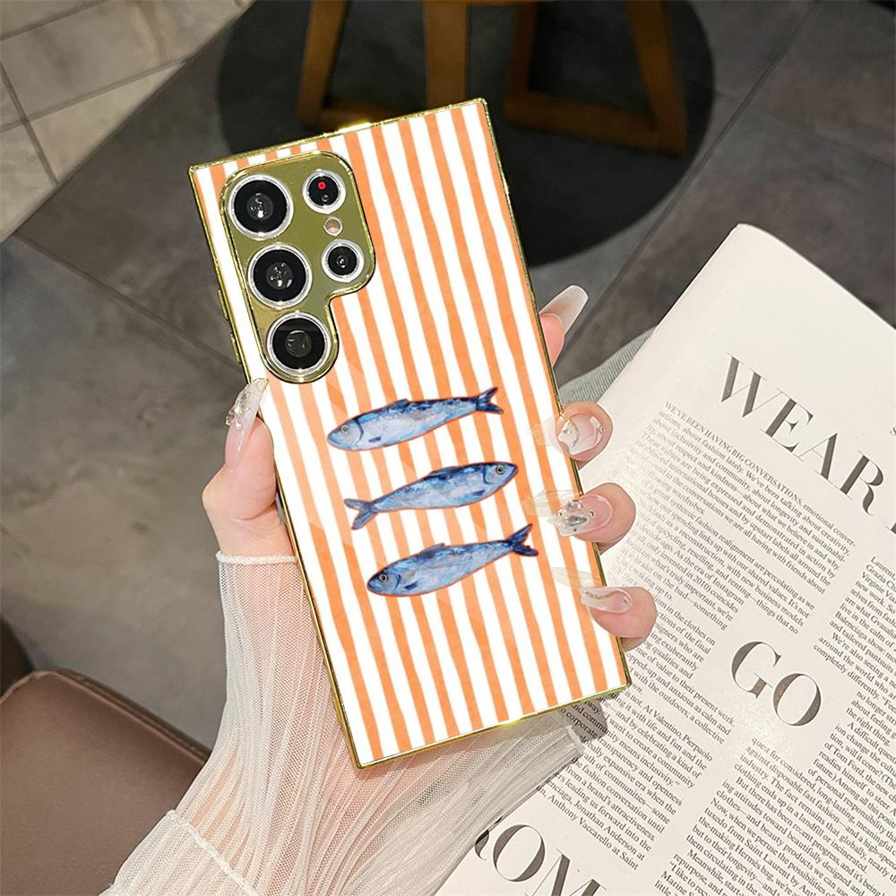 Ocean Life Striped Phone Case  - Phone Cases Metal 评论和价格