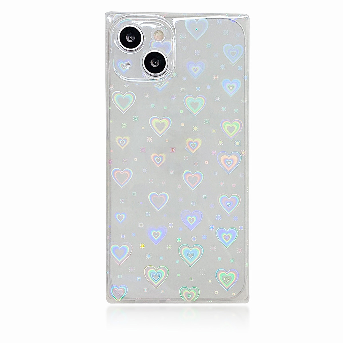 Heart Pattern Phone Case Compa - Glitter Shockproof Case 评论和价格
