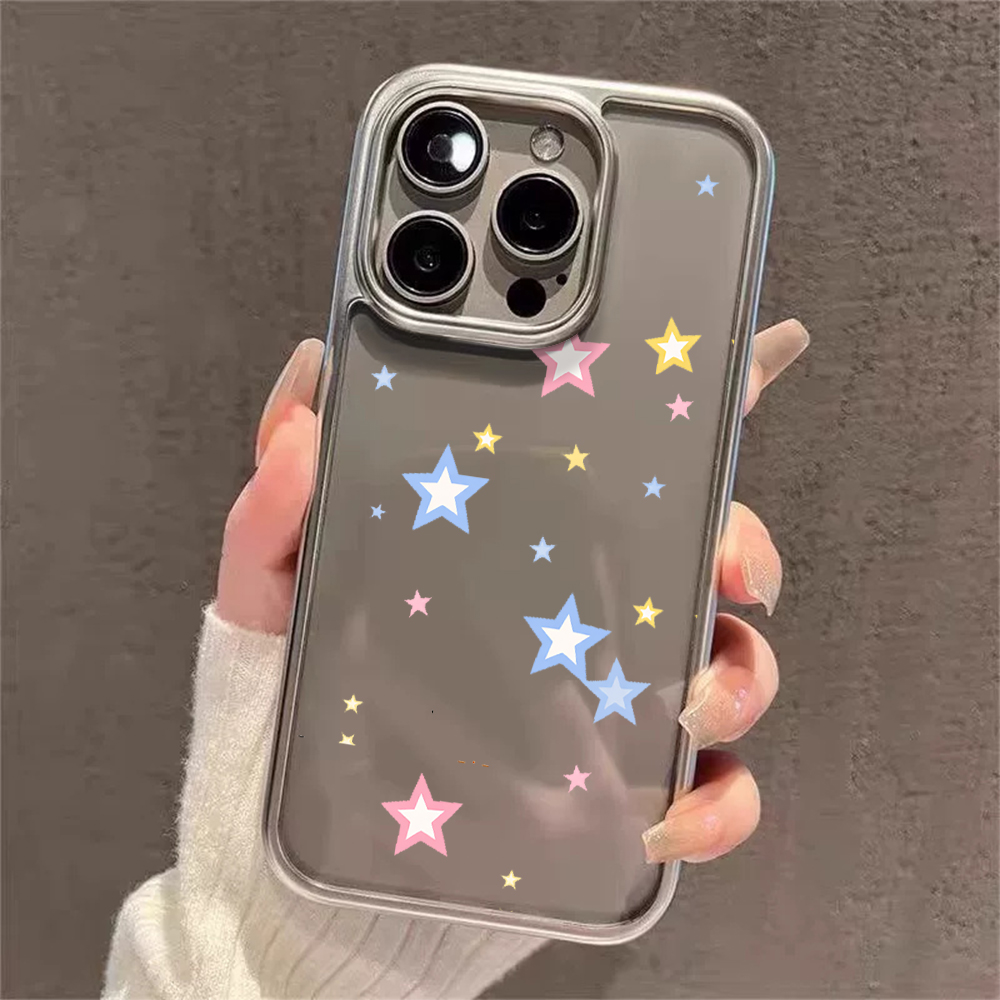 Y2K Stars Fashion Clear Cases  - Phone Cases Bulk 评论和价格