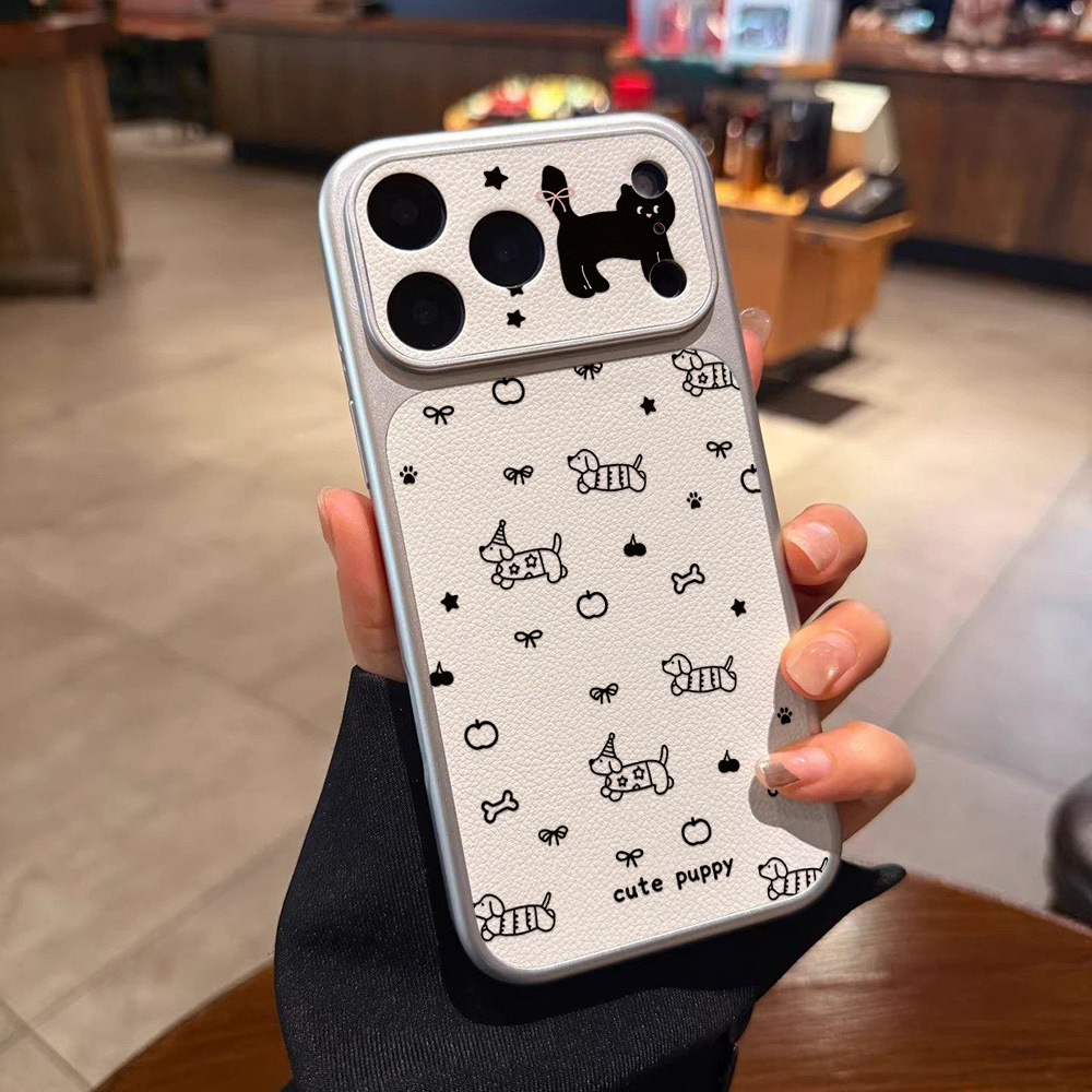 Cute Puppy Leather Phone Case  - Phone Cases Quality 评论和价格