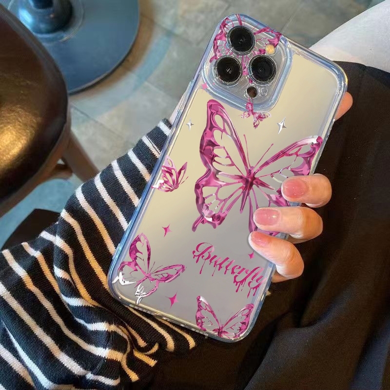 Y2K Glitter Butterfly Phone Ca - Glitter Shockproof Case 评论和价格