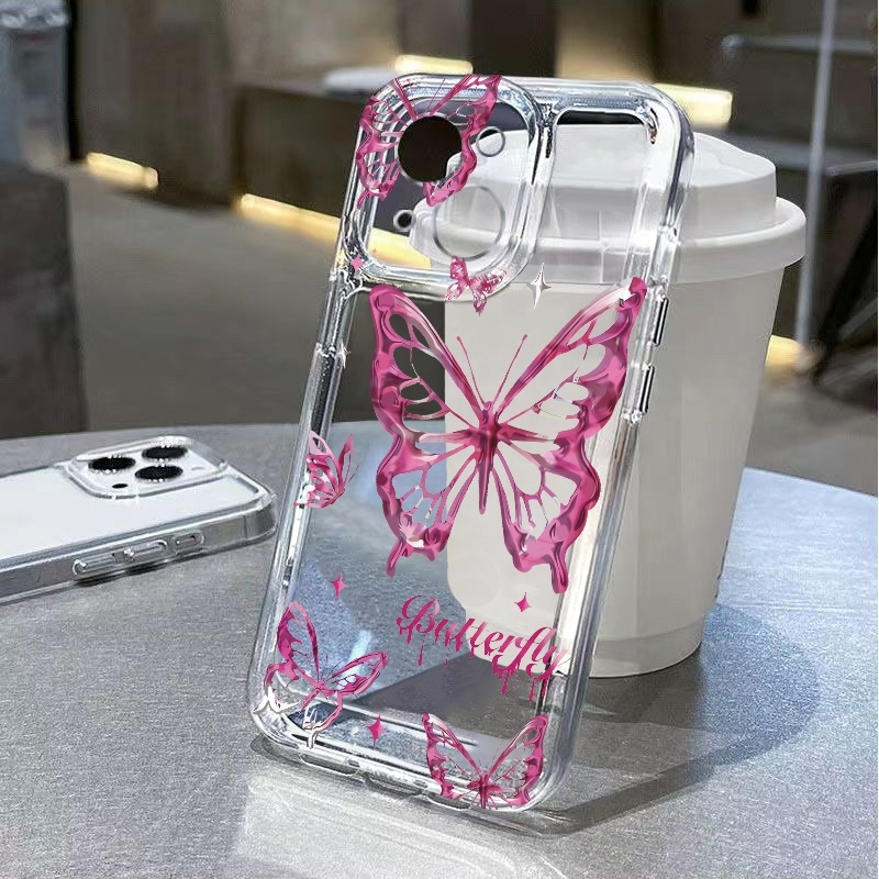 Y2K Glitter Butterfly Phone Ca - Glitter Shockproof Case 评论和价格