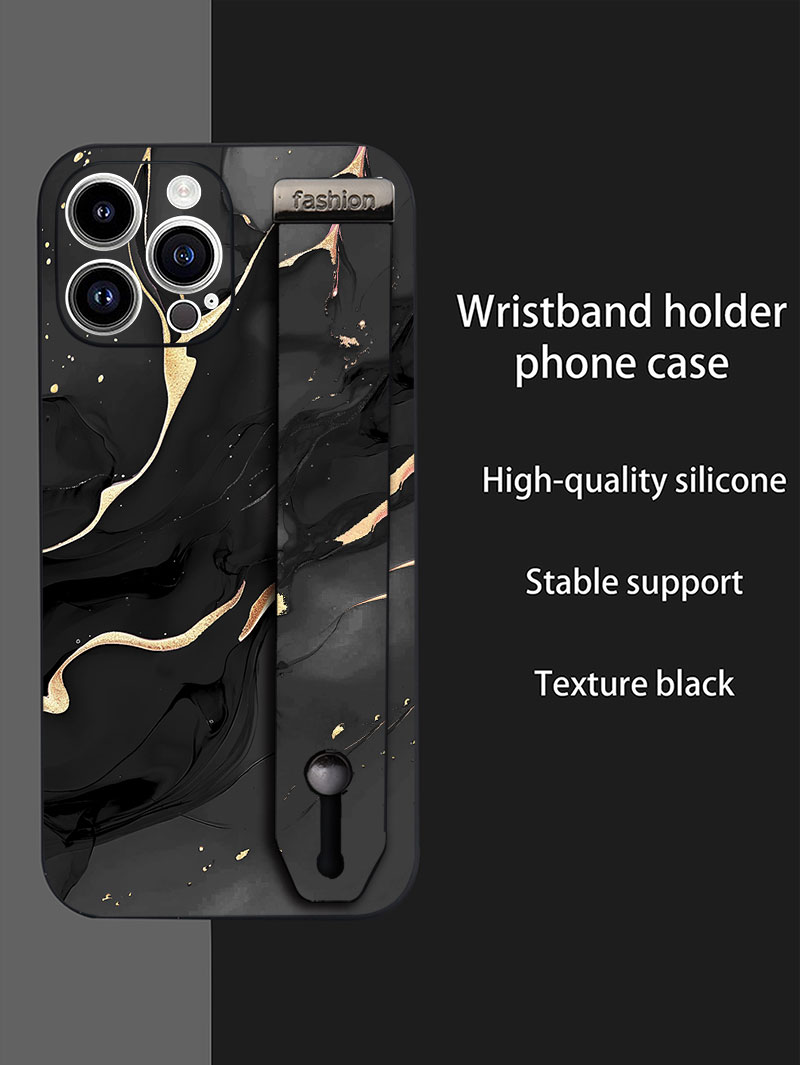Luxury Liquid Silicone Marble  - Phone Cases With Loop 评论和价格