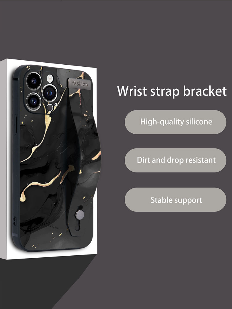 Luxury Liquid Silicone Marble  - Phone Cases With Loop 评论和价格